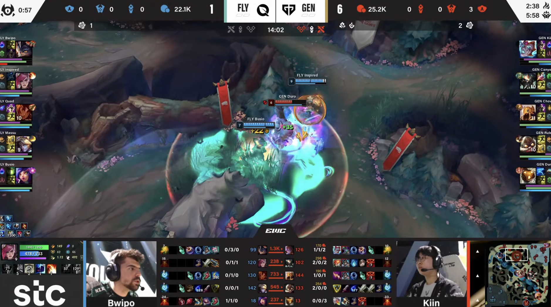 Baccara Gaming-🎮EWC淘汰赛战报:GenG 2-0完胜FLY晋级四强,将战G2