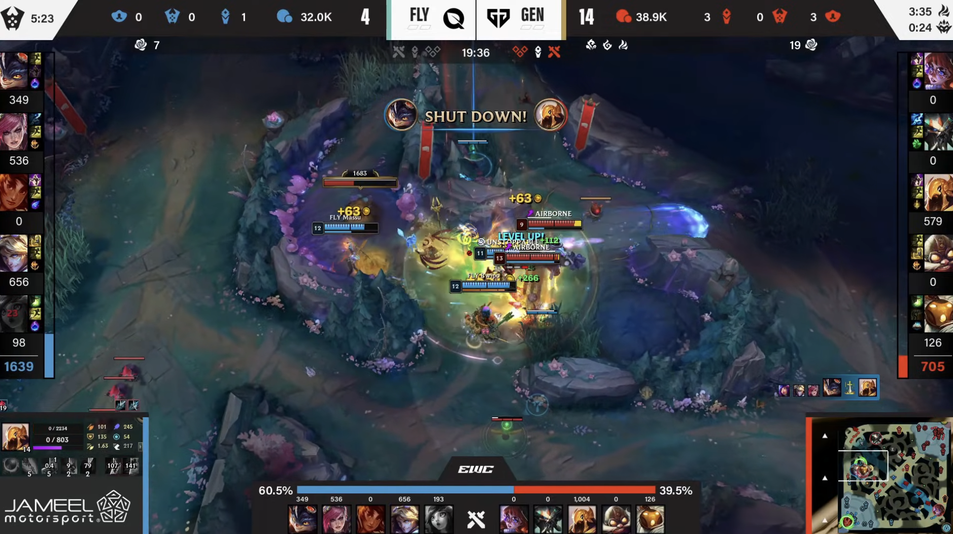 Baccara Gaming-🎮EWC淘汰赛战报:GenG 2-0完胜FLY晋级四强,将战G2