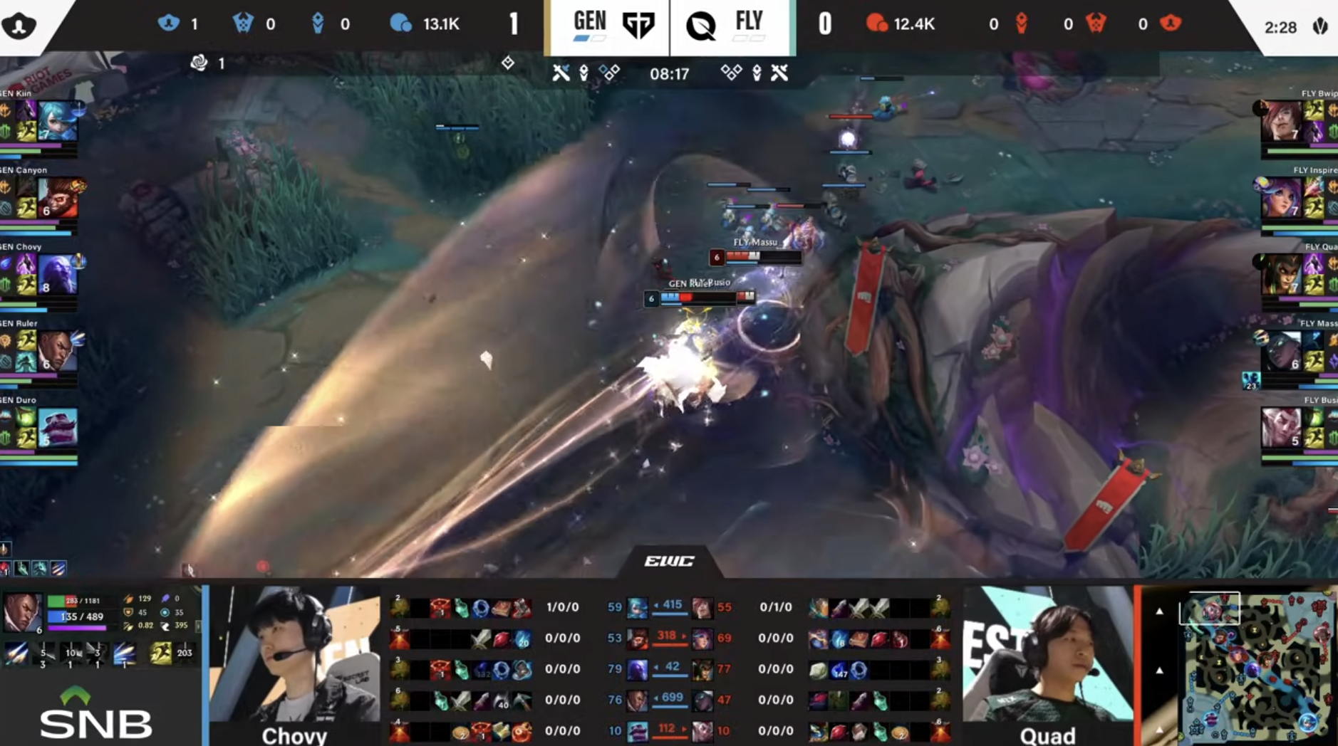 Baccara Gaming-🎮EWC淘汰赛战报:GenG 2-0完胜FLY晋级四强,将战G2