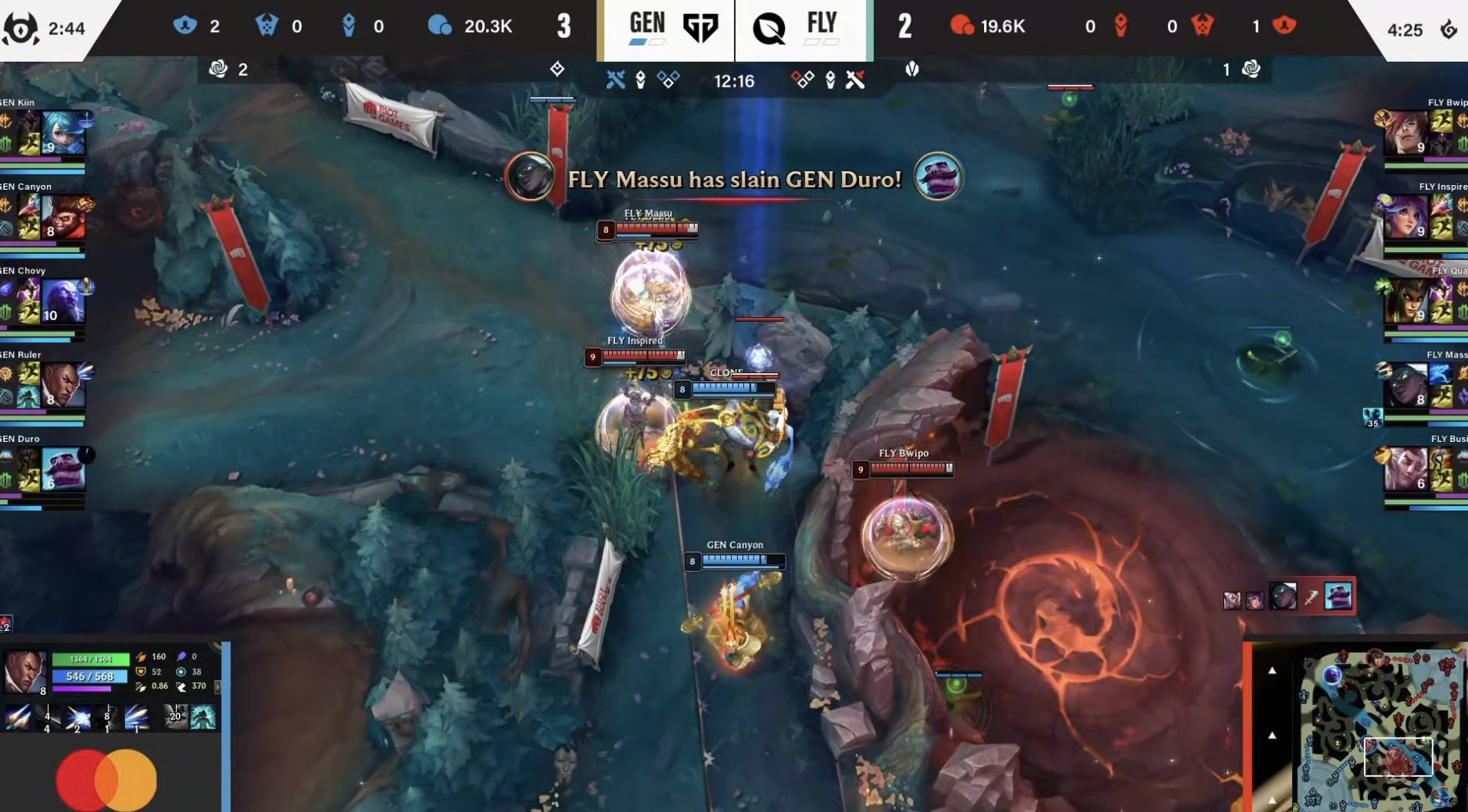 Baccara Gaming-🎮EWC淘汰赛战报:GenG 2-0完胜FLY晋级四强,将战G2