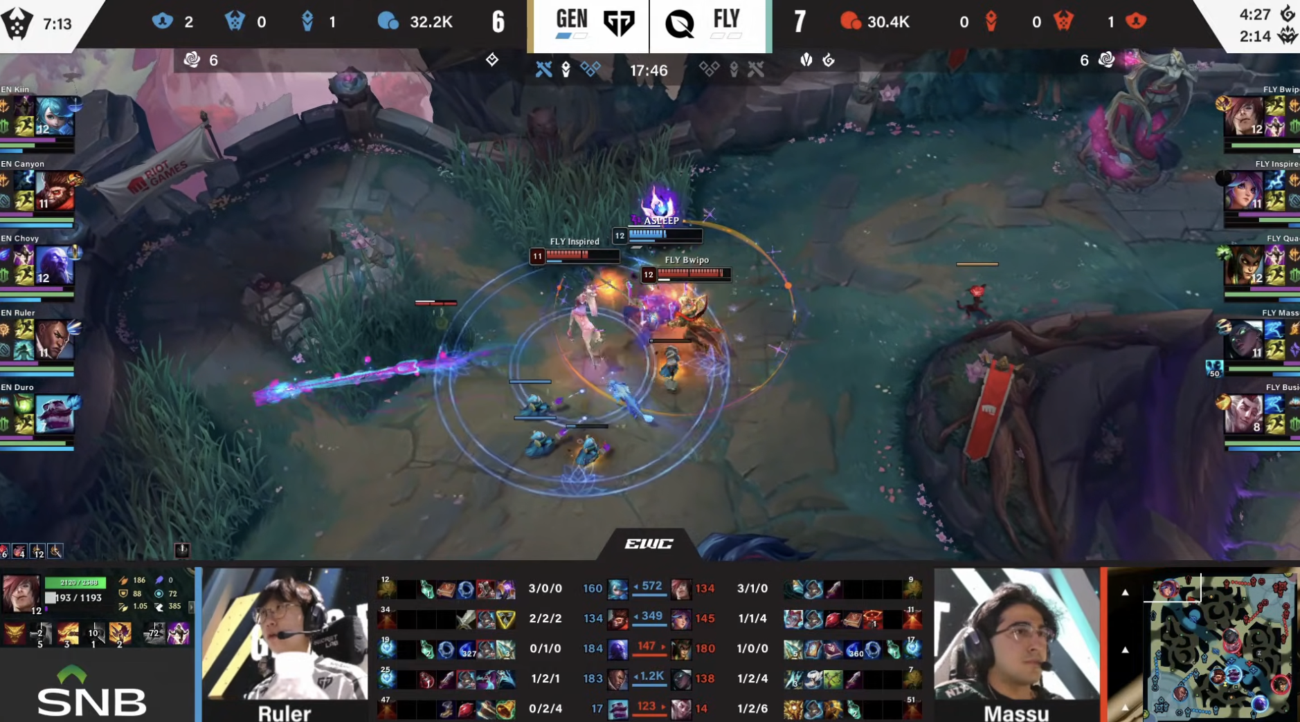 Baccara Gaming-🎮EWC淘汰赛战报:GenG 2-0完胜FLY晋级四强,将战G2